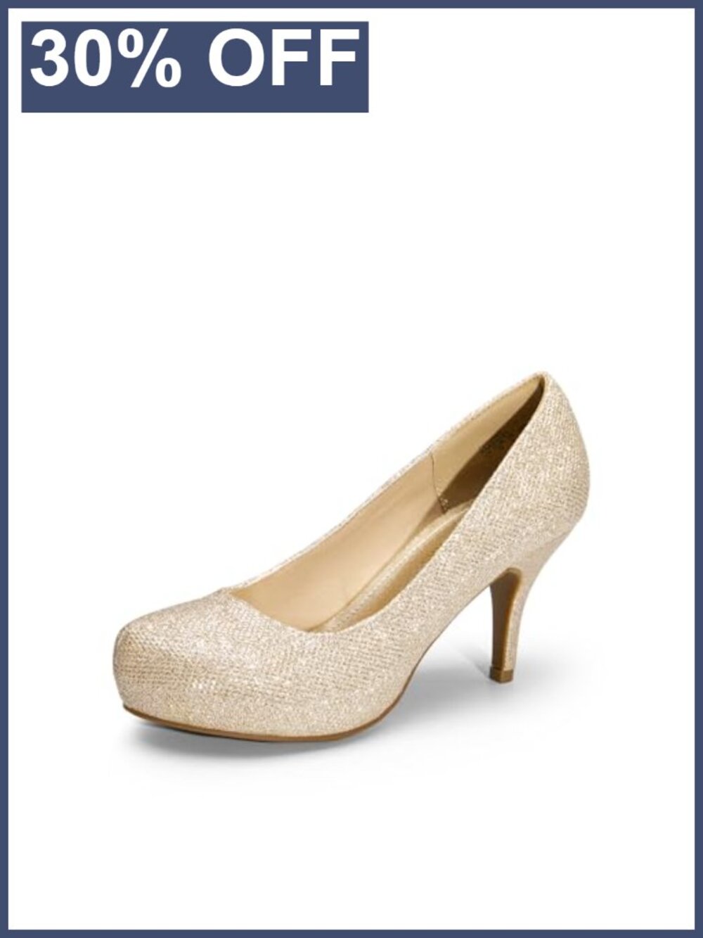Women's Low Platform Stiletto Heels Pumps Faux Suede Almond Toe 3" Heel